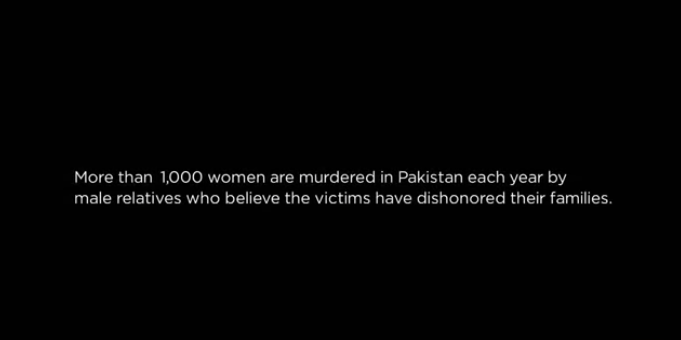Intro to the Girl in the River documentary with facts about GBV in Pakistan